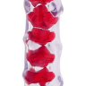 Прозрачно-красный фаллоимитатор RIPPLE - 18 см. купить в секс шопе