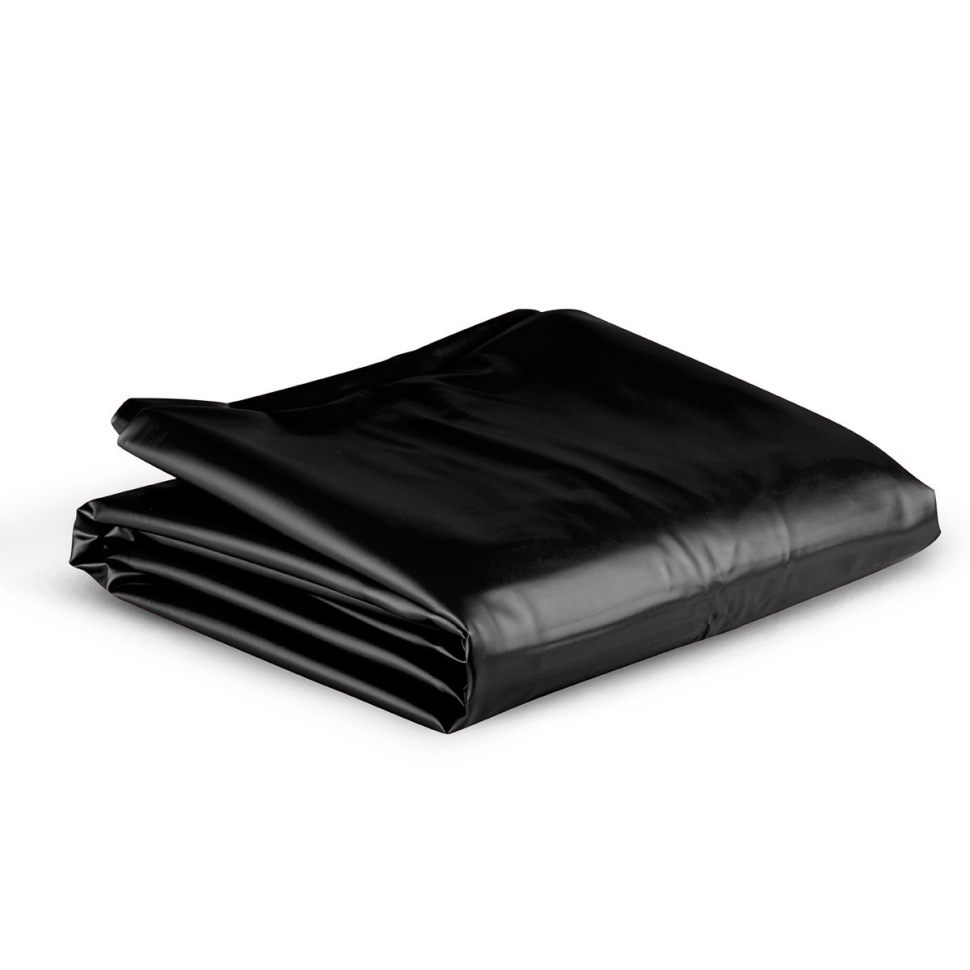 Черное виниловое покрывало - 230 х 180 см. купить в секс шопе