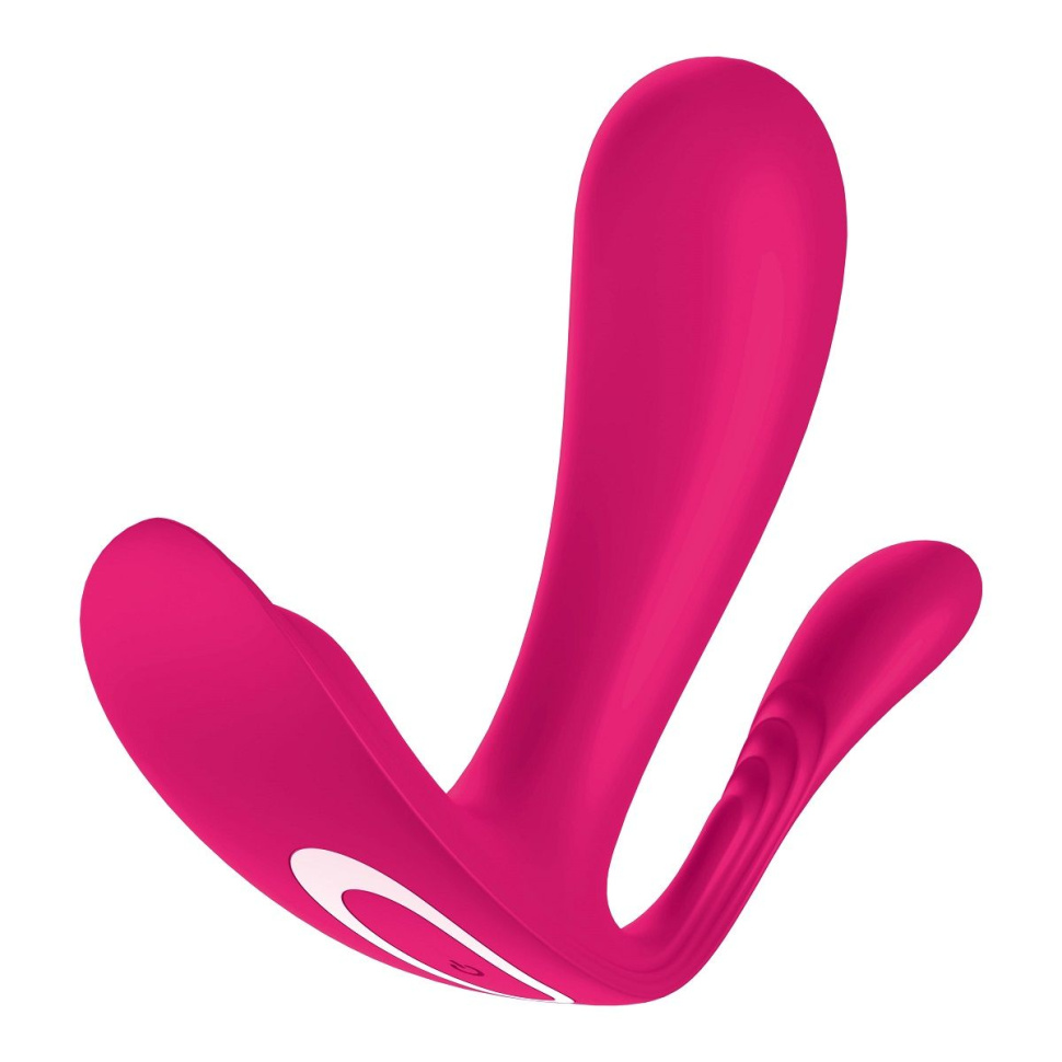 Розовый анально-вагинальный вибромассажер Top Secret+ купить в секс шопе