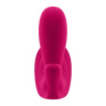 Розовый анально-вагинальный вибромассажер Top Secret+ купить в секс шопе