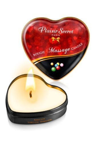 Массажная свеча с ароматом бубль-гума Bougie Massage Candle - 35 мл. купить в секс шопе