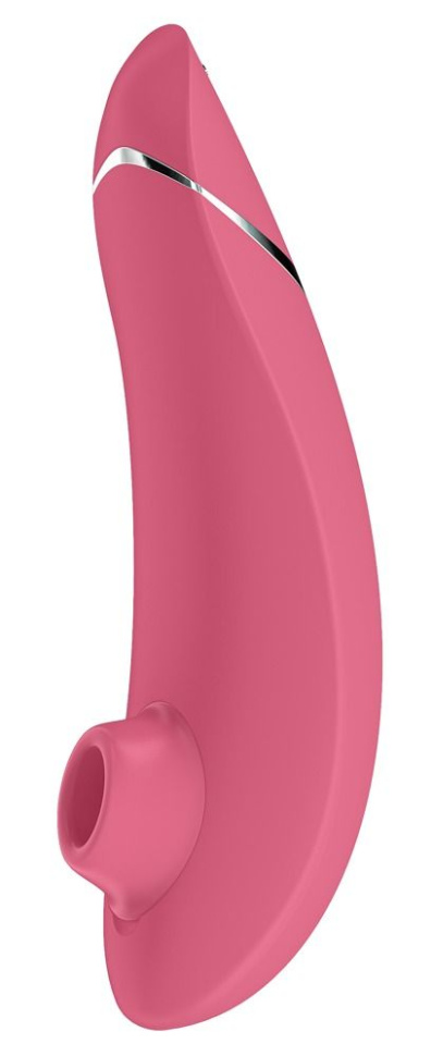Розовый бесконтактный клиторальный стимулятор Womanizer Premium купить в секс шопе