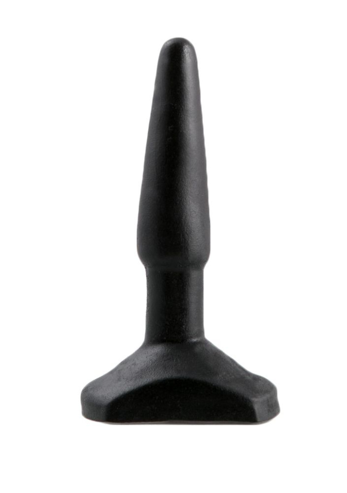 Черный анальный стимулятор Small Anal Plug - 12 см. купить в секс шопе