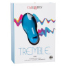 Голубой мини-вибратор Tremble Kiss - 12 см. купить в секс шопе