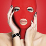 Красная маска на лицо с вырезами Subversion купить в секс шопе