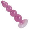 Розовый анальный стимулятор-ёлочка Anal Beads - 13 см. купить в секс шопе