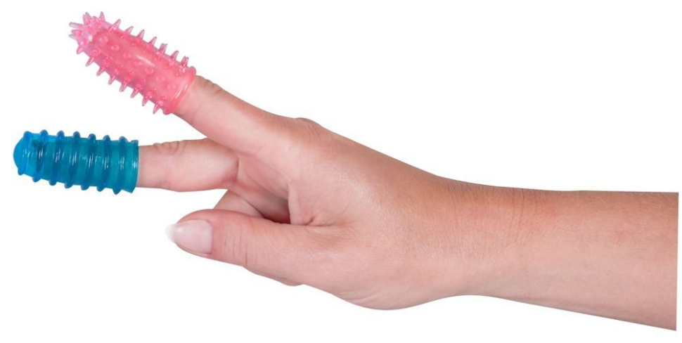 Комплект из 2 насадок на пальцы Vorspiel Finger купить в секс шопе