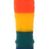 Разноцветный фаллоимитатор-реалистик COLOURFUL DILDO - 21,5 см. купить в секс шопе