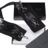 Черные шелковые наручники с цепочкой Sutra (LELO) купить в секс шопе