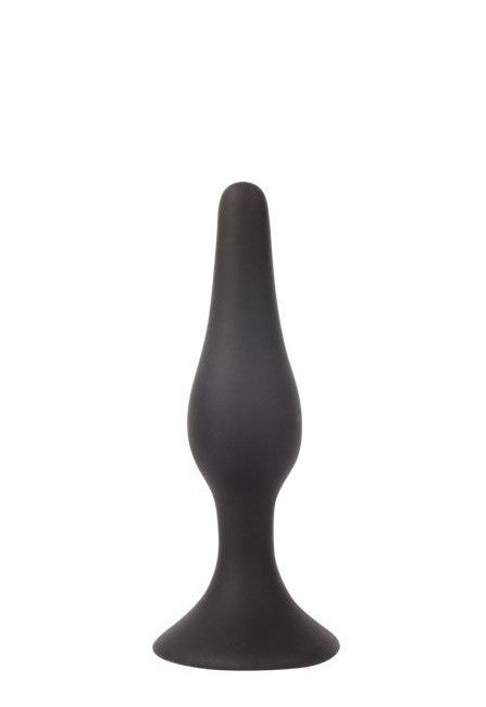Чёрная анальная втулка Sex Expert - 10 см. купить в секс шопе