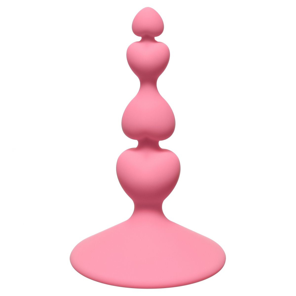 Розовая анальная пробка Sweetheart Plug Pink - 10 см. купить в секс шопе