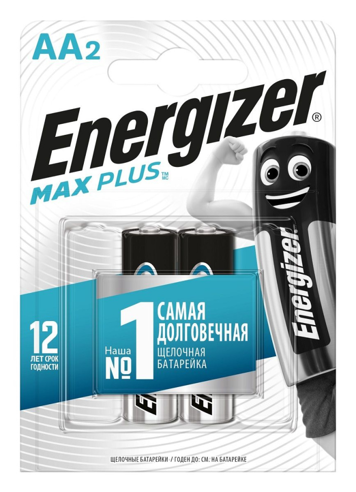 Батарейки Energizer MAX PLUS LR6/E91 AA 1.5V - 2 шт.  купить в секс шопе