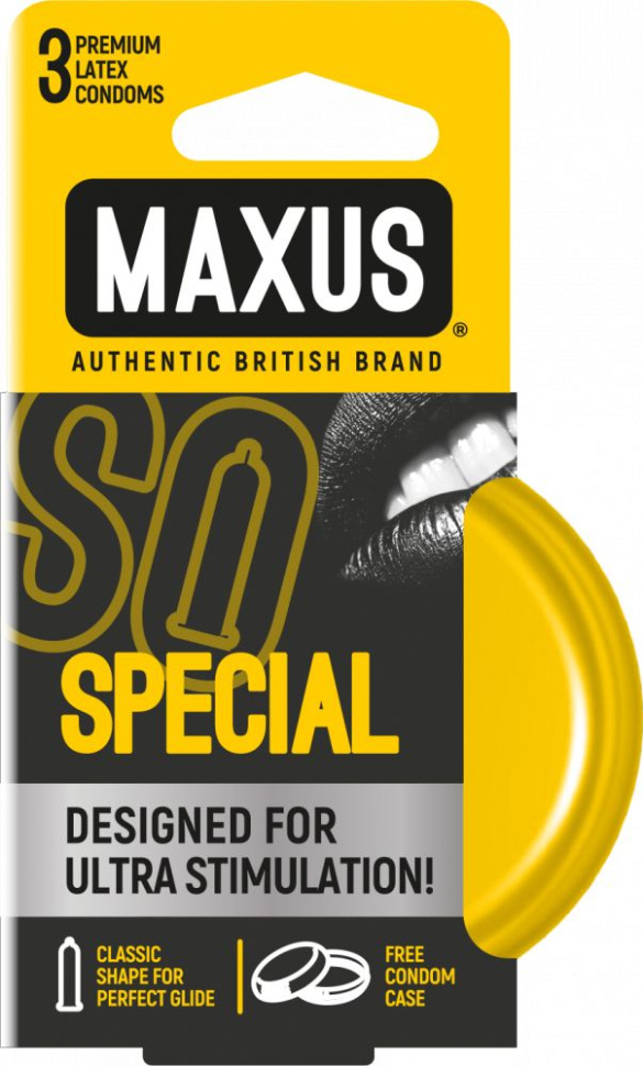 Презервативы с точками и рёбрами в железном кейсе MAXUS Special - 3 шт. купить в секс шопе