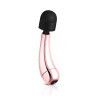 Золотисто-черный мини-вибратор Mini Curve Massager - 13 см. купить в секс шопе