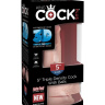 Телесный фаллоимитатор на присоске 5  Triple Density Cock with Balls - 17,78 см. купить в секс шопе