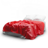 Красное виниловое покрывало - 230 х 180 см. купить в секс шопе