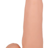 Реалистичная насадка-фаллос для трусиков с плугом - 16,5 см. купить в секс шопе
