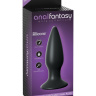 Чёрная малая анальная вибропробка Small Rechargeable Anal Plug - 10,9 см. купить в секс шопе