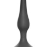 Темно-серая анальная пробка Slim Anal Plug Large - 12,5 см. купить в секс шопе