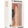 Телесный вибратор-реалистик Vibrating Realistic Cock 9  - 23,5 см. купить в секс шопе