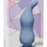 Голубая анальная пробка Waved Anal Plug Blue - 11 см. купить в секс шопе