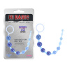 Голубая анальная цепочка Sassy Anal Beads - 26,7 см. купить в секс шопе