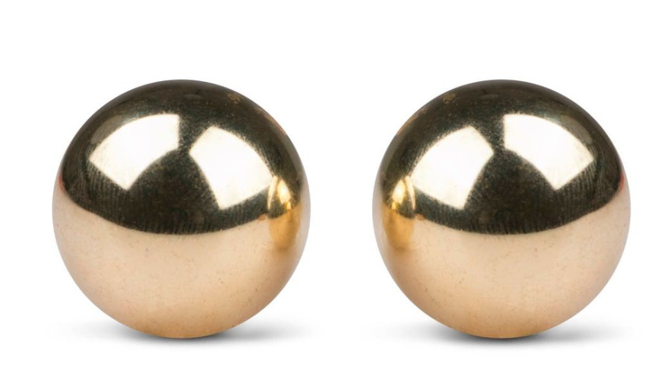 Золотистые вагинальные шарики без сцепки Ben Wa Balls купить в секс шопе