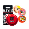 Ультратонкие презервативы в железном кейсе MAXUS Sensitive - 3 шт. купить в секс шопе
