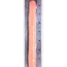 Телесный двусторонний фаллоимитатор SO REAL REALISTIC 18INCH DOUBLE DONG - 46 см. купить в секс шопе