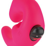 Розовый страпон с вибрацией Sharevibe - 22 см. купить в секс шопе