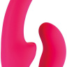 Розовый страпон с вибрацией Sharevibe - 22 см. купить в секс шопе