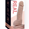 Силиконовый фаллоимитатор с мошонкой на присоске REAL Man Basic Middle купить в секс шопе