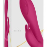Розовый вибромассажер-кролик Mira - 21,5 см. купить в секс шопе