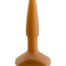Оранжевый анальный стимулятор Small Anal Plug flash - 12 см. купить в секс шопе