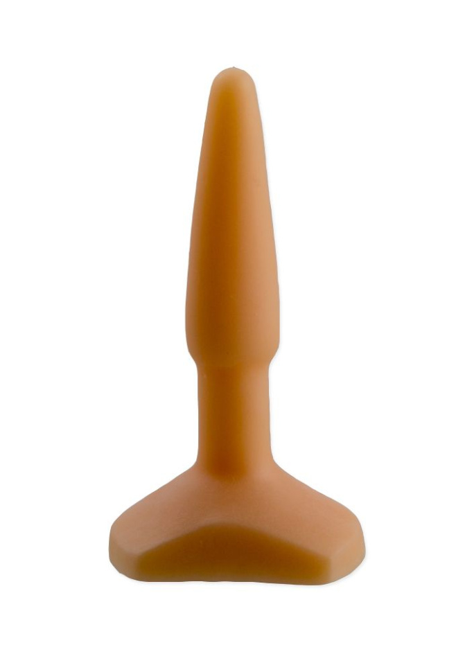 Оранжевый анальный стимулятор Small Anal Plug flash - 12 см. купить в секс шопе