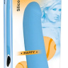 Голубой вибратор Smile Happy - 22 см. купить в секс шопе