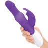 Фиолетовый вибратор с вращающимися шариками - 26,3 см. купить в секс шопе