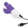 Фиолетовый вибратор с вращающимися шариками - 26,3 см. купить в секс шопе