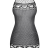 Эффектное платье-сетка с завязками вокруг шеи купить в секс шопе