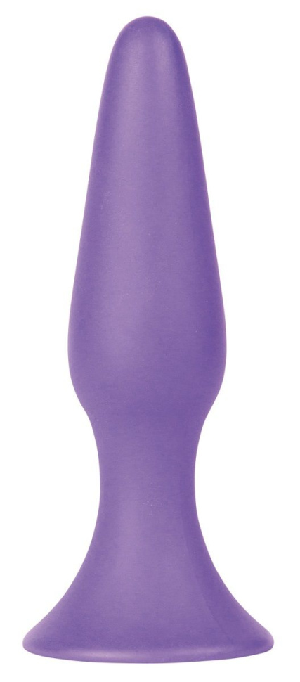 Фиолетовая анальная пробка Silky Buttplug Big Purple - 16 см. купить в секс шопе