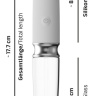 Двусторонний вибратор Straight LED - 17,7 см. купить в секс шопе