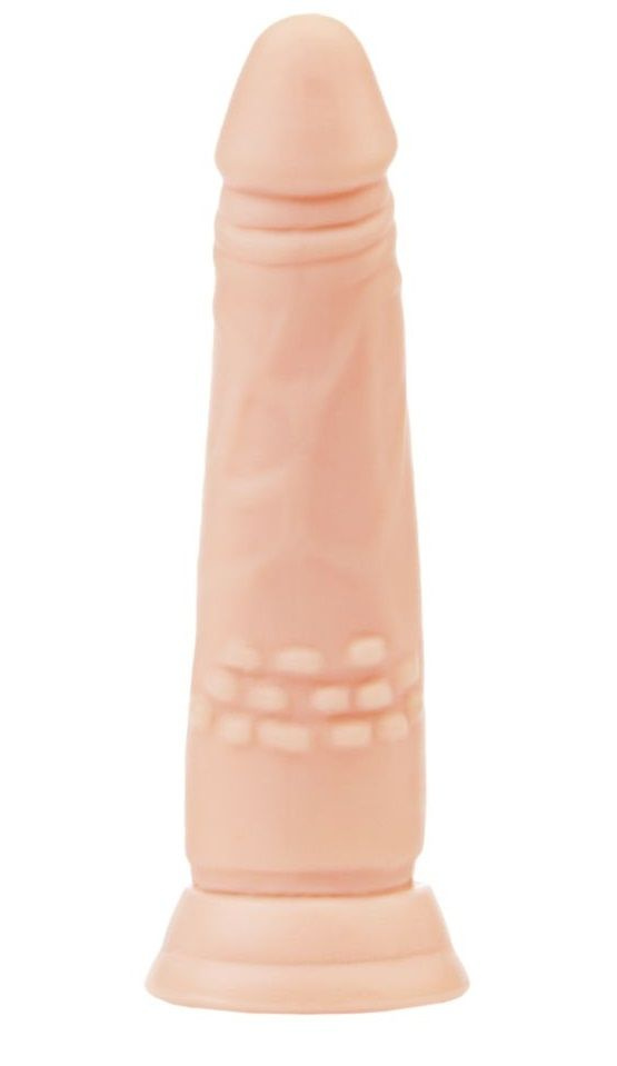 Телесный фаллоимитатор A-toys с присоской и шишечками - 16,5 см. купить в секс шопе