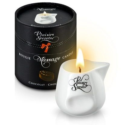 Массажная свеча с ароматом шоколада Bougie de Massage Gourmande Chocolat - 80 мл. купить в секс шопе
