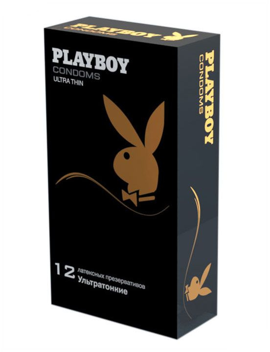 Ультратонкие презервативы Playboy Ultra Thin - 12 шт. купить в секс шопе