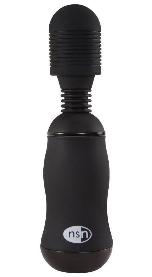 Чёрный вибромассажёр для эрогенных зон BoomBoom Power Wand - 18 см. купить в секс шопе