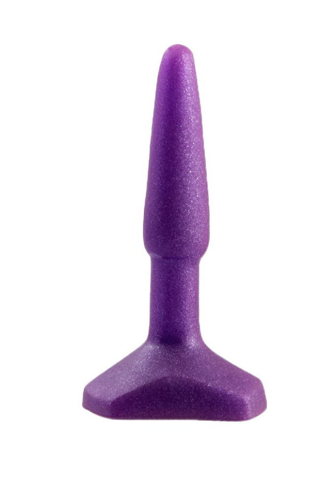 Фиолетовый анальный стимулятор Small Anal Plug Purple - 12 см. купить в секс шопе