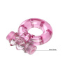 Розовое эрекционное кольцо с вибрацией Ring купить в секс шопе