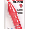 Красный анальный вибромассажер COLT Slider - 17 см. купить в секс шопе
