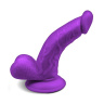 Фиолетовый фаллоимитатор на присоске Magic Stick - 17,8 см. купить в секс шопе