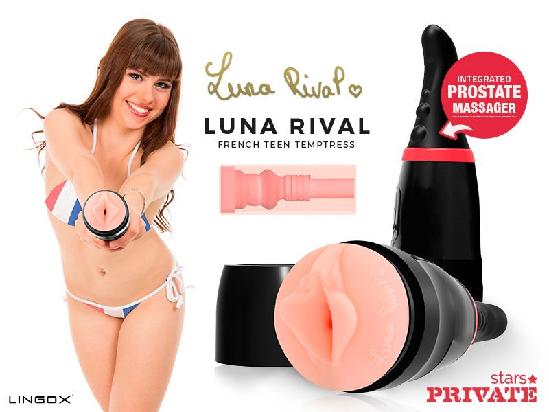 Мастурбатор-вагина Private Luna Rival Vagina в тубе с хвостиком для массажа простаты купить в секс шопе